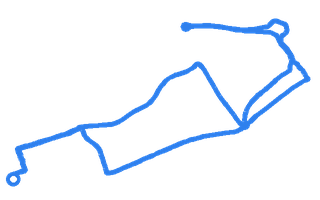 Route shape for Route 9 (NEW) at Blackpool DTC (Avroe Crescent)