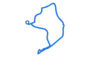 Route shape for Route 4 at Bletchley DTC