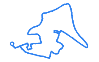 Route shape for Route 5 at Bletchley DTC