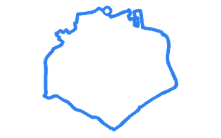 Route shape for Route 7 at Bletchley DTC