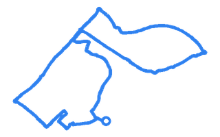 Route shape for Route 8 at Bletchley DTC