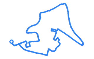 Route shape for Route 11 at Bletchley DTC