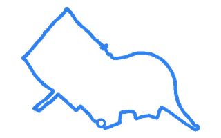 Route shape for Route 16 (NEW) at Bletchley DTC