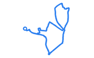 Route shape for Route 20 (NEW) at Bletchley DTC
