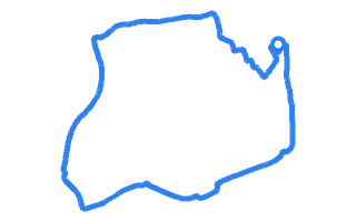 Route shape for Route 2 at Blyth DTC