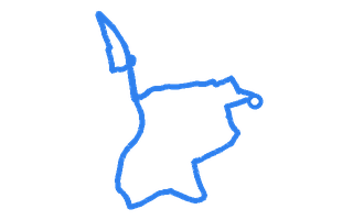 Route shape for Route 3 at Blyth DTC