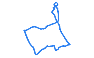 Route shape for Route 4 at Blyth DTC