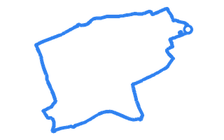 Route shape for Route 5 at Blyth DTC