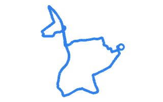 Route shape for Route 6 at Blyth DTC