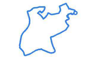Route shape for Route 11 at Blyth DTC