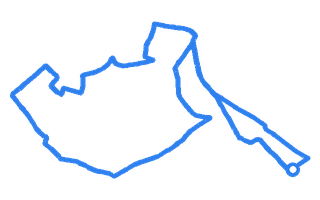 Route shape for Route 4 at Bodmin (Cornwall) DTC