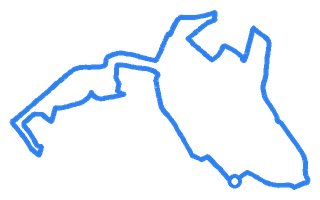 Route shape for Route 7 at Bodmin (Cornwall) DTC