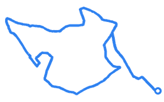 Route shape for Route 8 at Bodmin (Cornwall) DTC