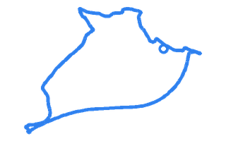 Route shape for Route 11 at Bodmin (Cornwall) DTC