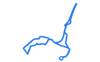 Route shape for Route 18 (NEW) at Bodmin (Cornwall) DTC