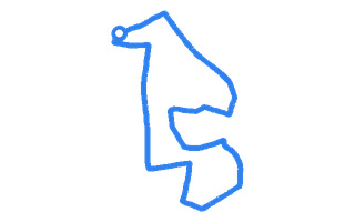 Route shape for Route 2 at Bolton DTC