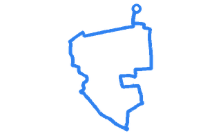 Route shape for Route 4 at Bolton DTC
