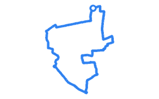 Route shape for Route 8 at Bolton DTC