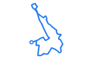 Route shape for Route 11 at Bolton DTC