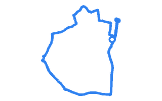 Route shape for Route 11 at Borehamwood DTC