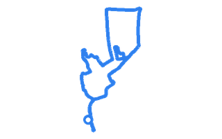 Route shape for Route 1 at Boston DTC
