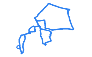 Route shape for Route 6 at Boston DTC