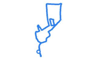 Route shape for Route 7 at Boston DTC