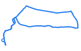 Route shape for Route 9 at Boston DTC