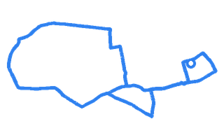 Route shape for Route 2 at Bradford DTC (Heaton)