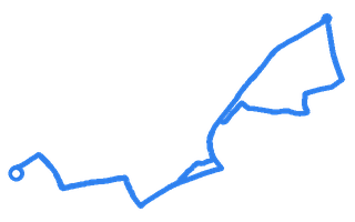 Route shape for Route 4 at Bradford DTC (Heaton)