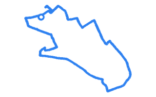 Route shape for Route 7 at Bradford DTC (Heaton)