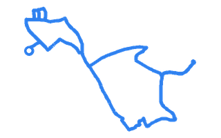 Route shape for Route 8 at Bradford DTC (Heaton)