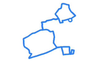 Route shape for Route 11 at Bradford DTC (Heaton)