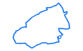 Route shape for Route 2 at Bradford DTC (Manningham)