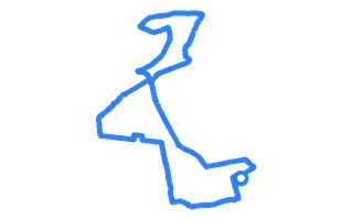 Route shape for Route 11 at Bradford DTC (Manningham)