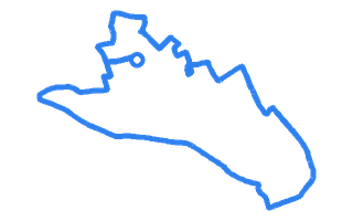 Route shape for Route 12 at Bradford DTC (Manningham)