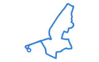 Route shape for Route 2 at Bradford (Thornbury) DTC