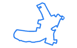 Route shape for Route 4 at Bradford (Thornbury) DTC
