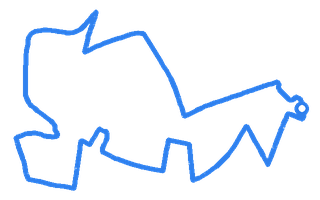 Route shape for Route 7 at Bradford (Thornbury) DTC