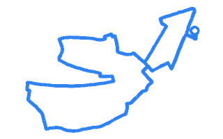 Route shape for Route 9 at Bradford (Thornbury) DTC