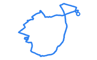 Route shape for Route 11 at Bradford (Thornbury) DTC