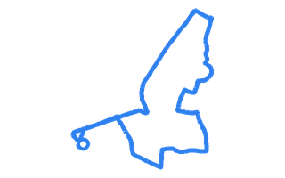 Route shape for Route 12 at Bradford (Thornbury) DTC