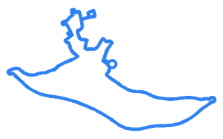 Route shape for Route 1 at Brecon DTC