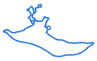 Route shape for Route 5 at Brecon DTC
