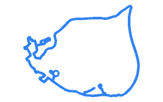 Route shape for Route 8 at Brecon DTC