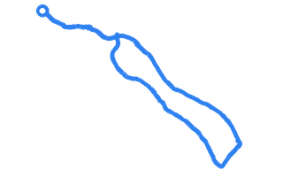 Route shape for Route 9 at Brecon DTC