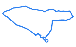 Route shape for Route 12 at Brecon DTC