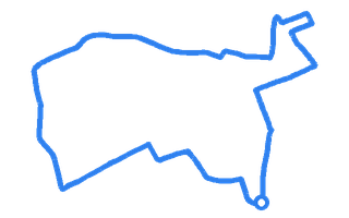 Route shape for Route 9 at Brentwood (London) DTC