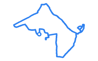 Route shape for Route 12 at Brentwood (London) DTC