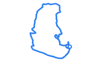 Route shape for Route 7 at Bridgend DTC
